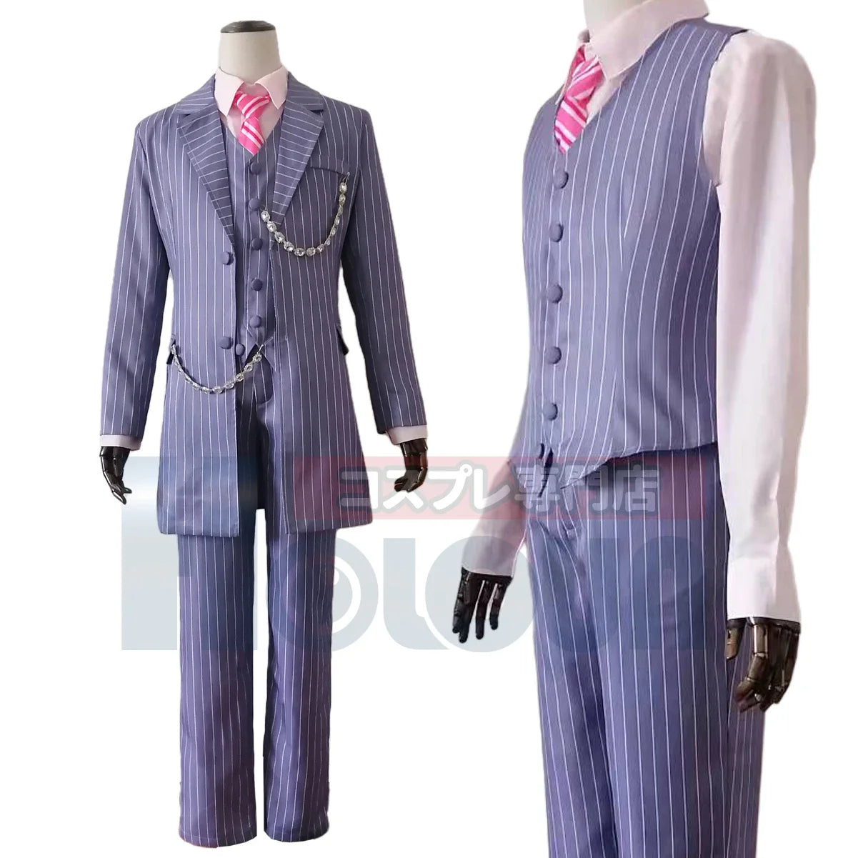 Astricos Tokyo Anime Cosplay Costume Bonten Haruchiyo Sanzu 6PCS Vest Suit Coat for Casual Events - Astricos