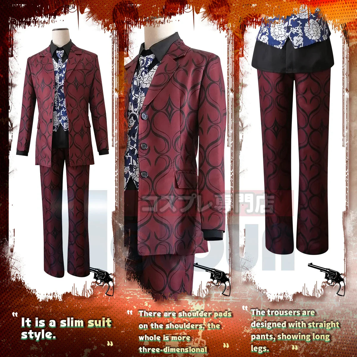 Astricos Anime Cosplay Costume - Osaka Keisuke Baji Suit for Casual and Festive Wear - Astricos