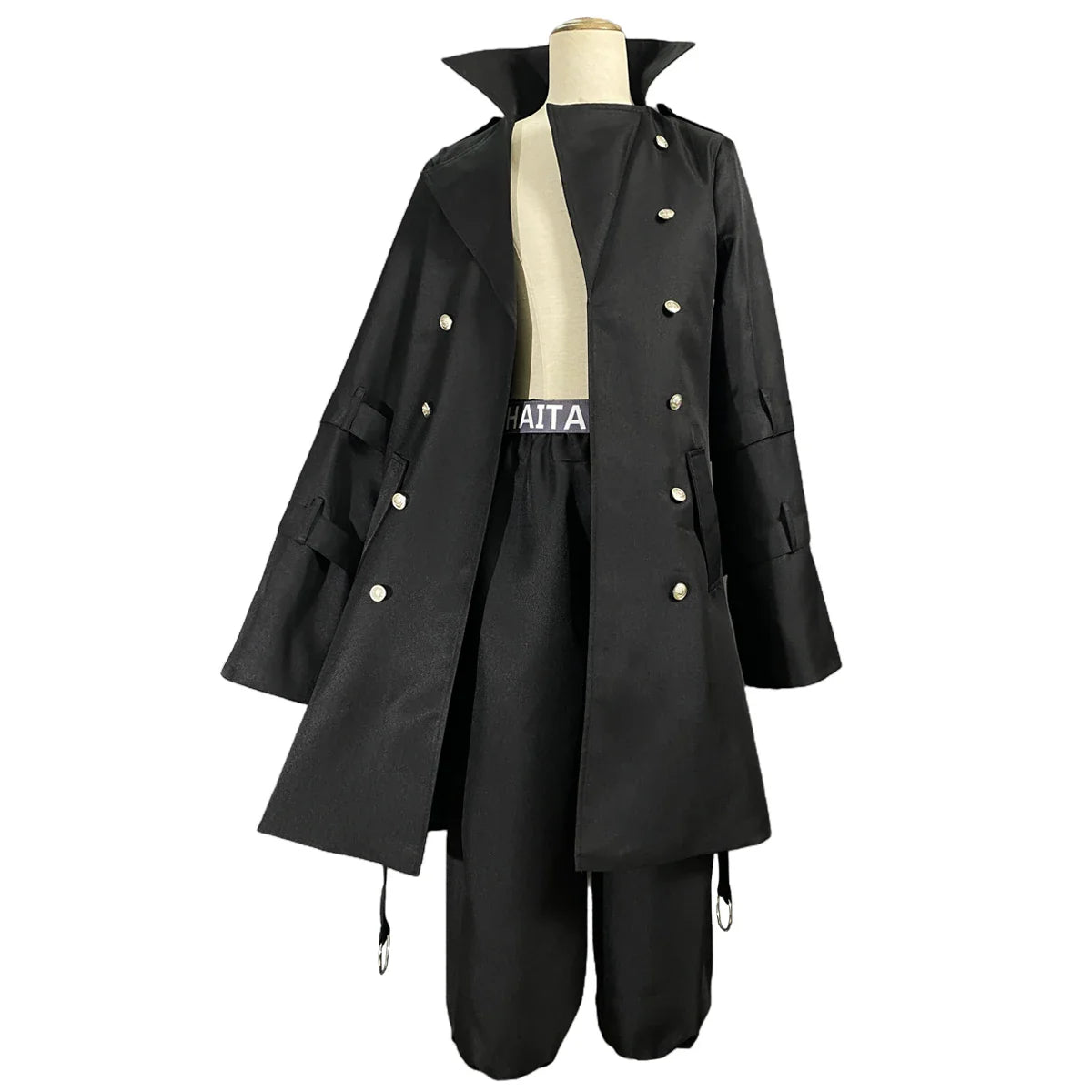 Astricos Anime Cosplay Costume: Ran Haitani Black Trench Coat for Halloween & Casual Style - Astricos