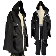 Astricos Anime Cosplay Costume - Rindo Haitani Black Coat Hoodie for Men - Ideal for Casual and Themed Events - Astricos