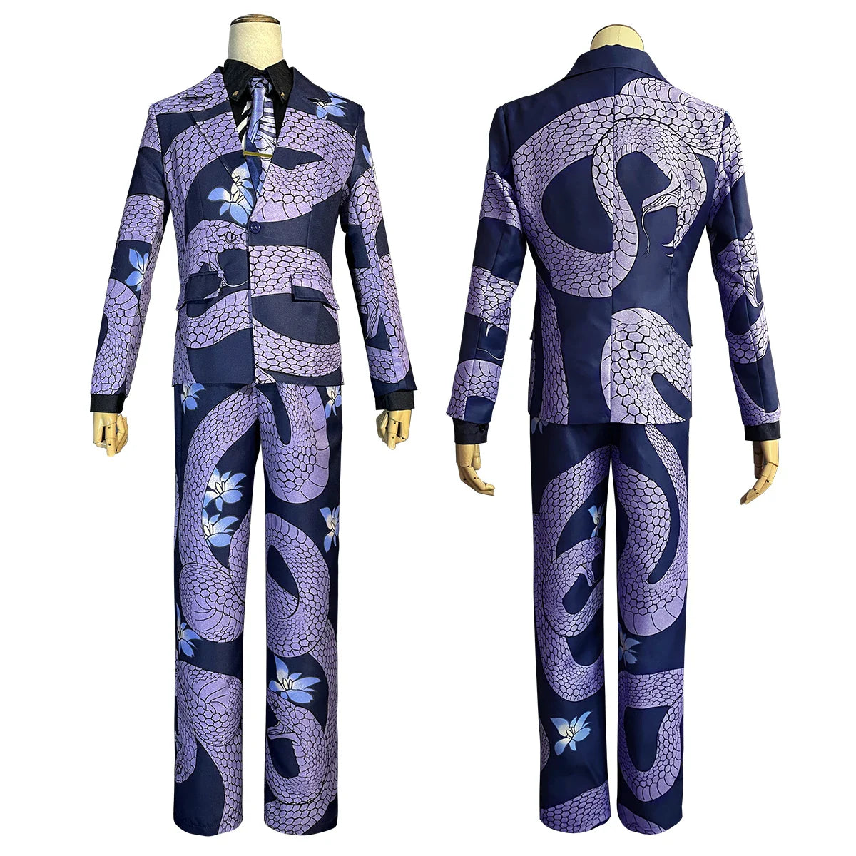 Astricos Anime Cosplay Rindo Haitani Purple Snake Suit Casual Wear for Halloween & Christmas - Astricos