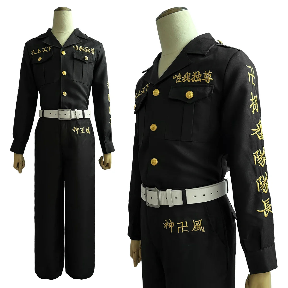 Astricos Tokyo Anime Izana Kurokawa Cosplay Costume - 8th Captain 1st Gen Toman Special Attack Uniform with Embroidery - Astricos