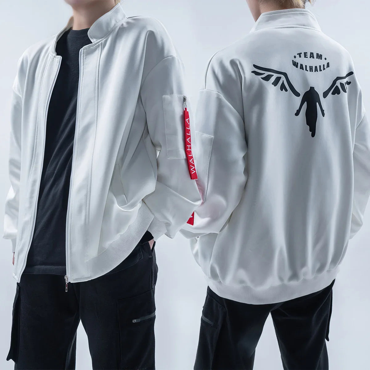 Astricos Kazutora Hanemiya Cosplay Outfit - White Jacket with Unique Earring for Casual and Cosplay - Astricos