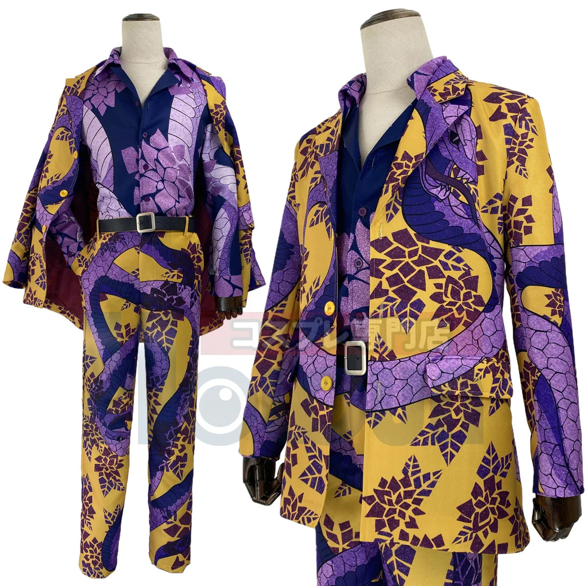 Astricos Anime Shiba Taiju Cosplay Suit with Snake Design for Conventions and Halloween - Astricos