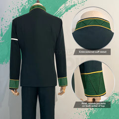 Astricos Anime Kyotaro Sugishita Cosplay Costume Set - School Uniform Jacket, Pants, Wig, White T-shirt for Cosplay - Astricos