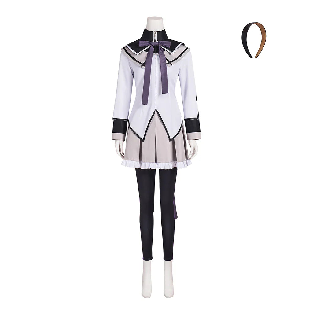 Astricos Homura Akemi Cosplay Anime Costume Women's Battle Uniform Skirts Suit for Halloween Carnival Party - Astricos