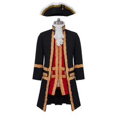 Authentic Astricos Men's 18th Century Victorian Regency Officer Uniform with Top Hat - Astricos