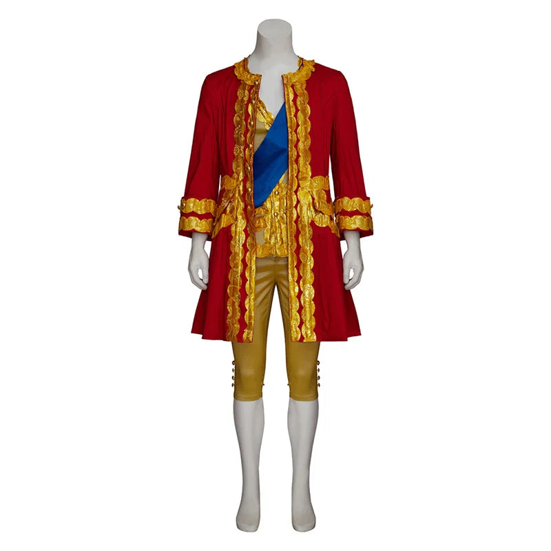 Royal Elegance: Victorian Noble Cosplay Costume for Men - Astricos Red Baroque Suit - Astricos