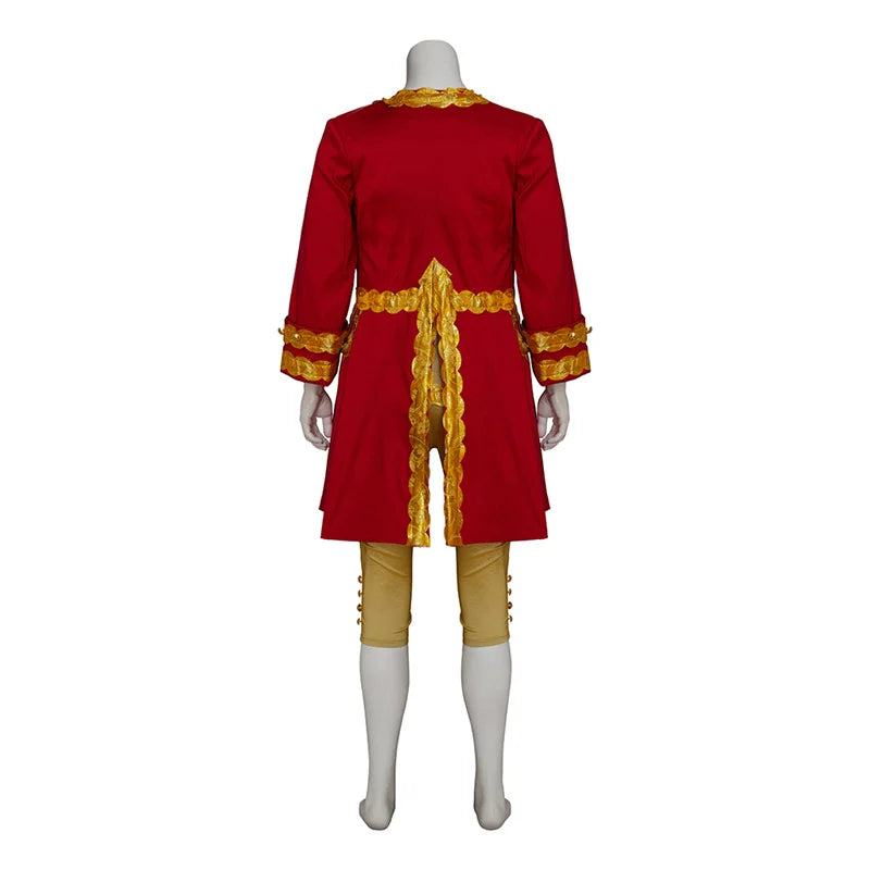 Royal Elegance: Victorian Noble Cosplay Costume for Men - Astricos Red Baroque Suit - Astricos