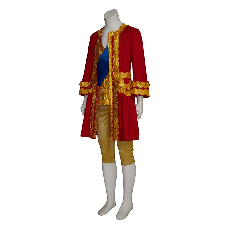 Royal Elegance: Victorian Noble Cosplay Costume for Men - Astricos Red Baroque Suit - Astricos