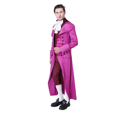 Epic Astricos Red Medieval Men's Court Jacket & Pants Cosplay Costume | European Aristocrat Attire - Astricos