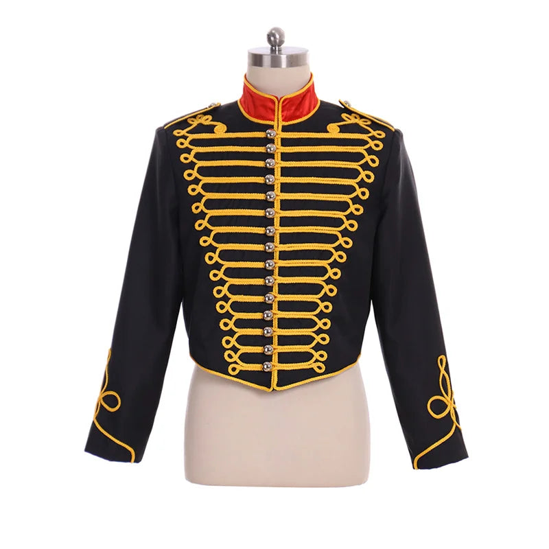 Astricos Men's Medieval Series: Victorian Soldier Officer Uniform Coat - Army Officer Cosplay Jacket - Astricos