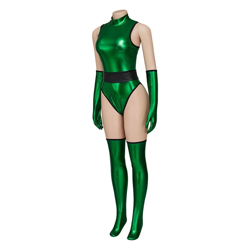 Astricos Jade Cosplay Costume - Striking Green Jumpsuit for Women's Halloween Party - Astricos