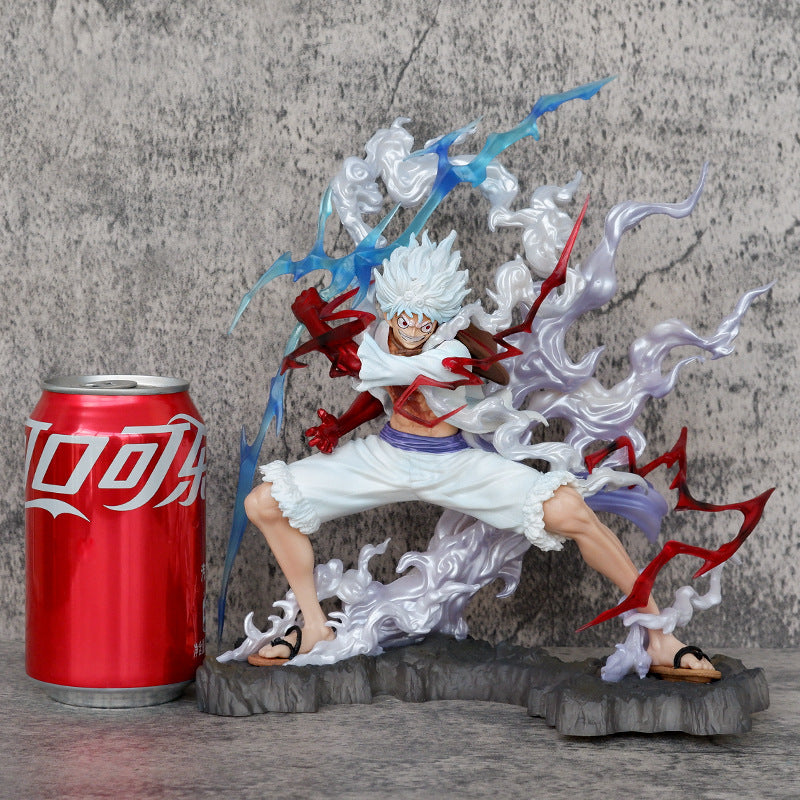 Astricos Sun God Nika Luffy Gear 5 PVC Figure - Premium One Piece Anime Action Statue Model Gift - Astricos