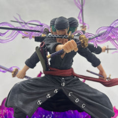 Astricos Roronoa Zoro Action Figure - Three Heads Six Arms Nine Blades Shura Edition Toy - Astricos