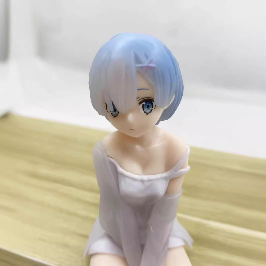 Astricos Rem Pajamas Figure - Cute Anime Re:Zero Life Girl Car Ornament & Christmas Gift - Astricos