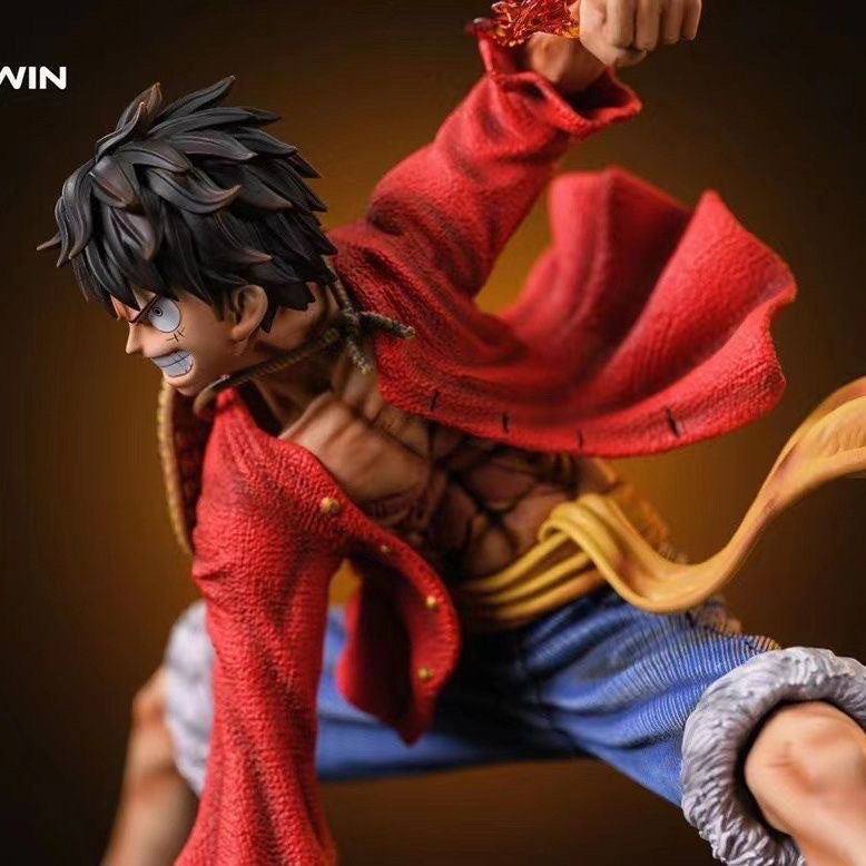 Astricos One Piece Luffy PVC Action Figure – Dynamic Squat Pose for Anime Enthusiasts - Astricos