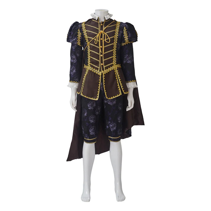 Astricos Tudor King Cosplay Costume - Elite Medieval Renaissance Prince Attire with Cape - Astricos