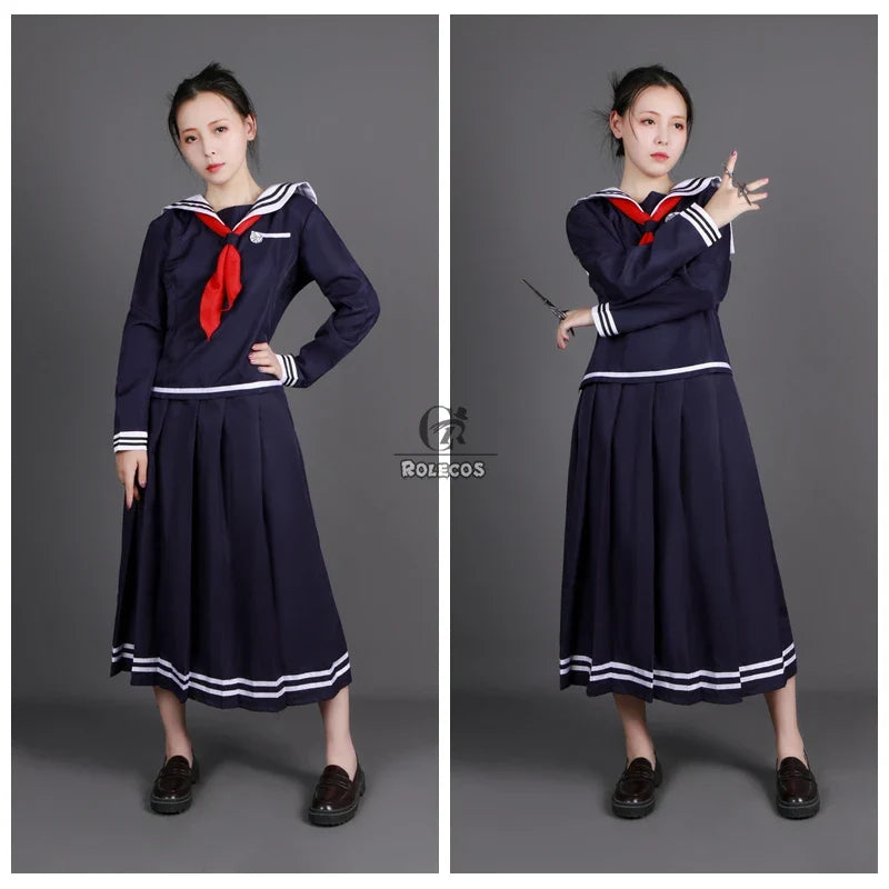 Astricos Danganronpa Cosplay Costume - Fukawa Toko Women's Black School Uniform Set - Astricos