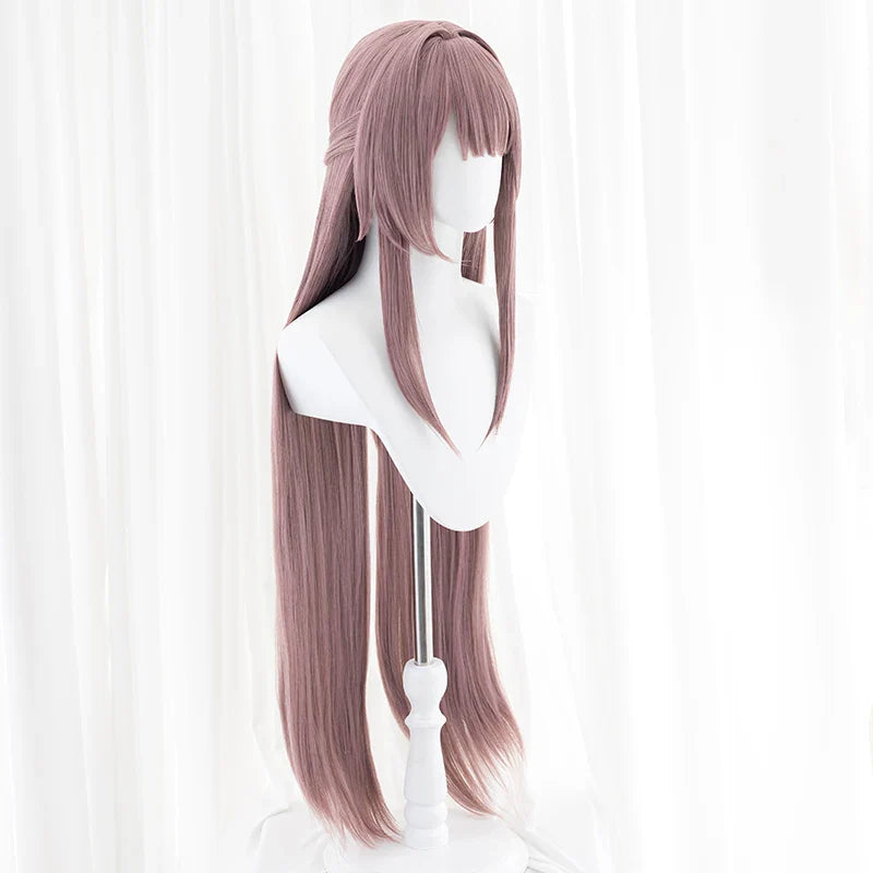 Astricos Herta Cosplay Wig - 105cm Long Straight Synthetic Hair for Honkai Star Rail Fans - Astricos