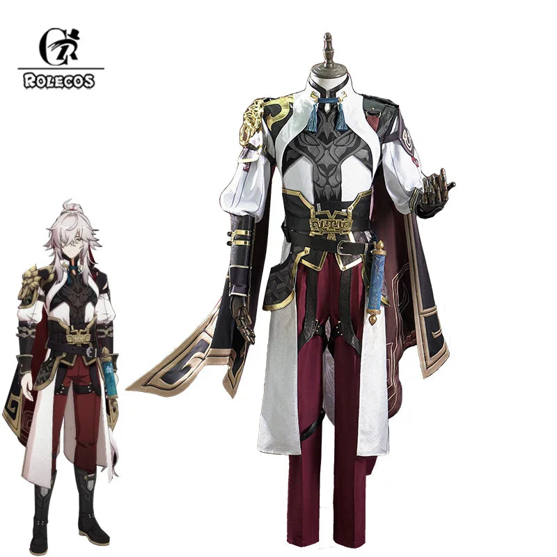 Astricos Jing Yuan Cosplay Costume - Dazzling Men's Rider Suit for Honkai Star Rail Fans - Astricos