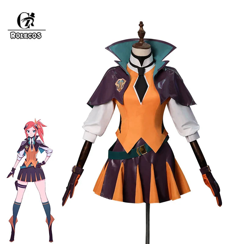 Astricos Game LOL Battle Academia Lux Cosplay Costume - New Skin School Uniform for Women - Astricos