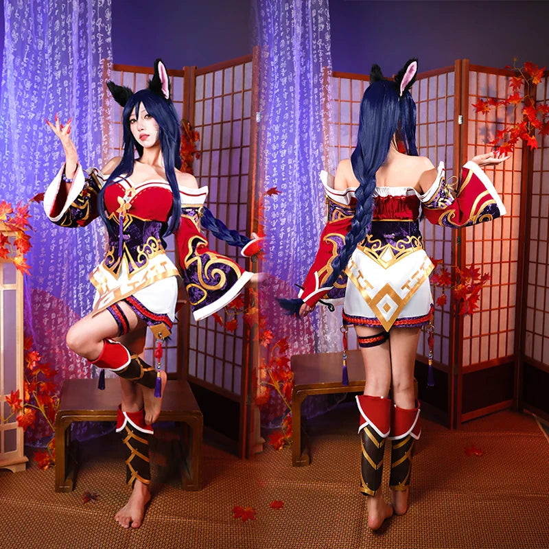 Astricos Ahri Cosplay Costume - Embrace the Enchanting Nine-tailed Fox from League of Legends - Astricos