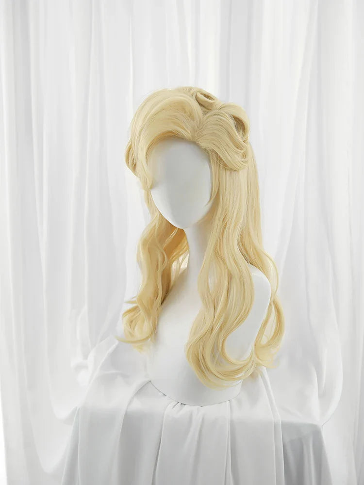 Astricos High Noon Evelynn Cosplay Wig - 55cm Blonde Synthetic Hair for Women - Astricos