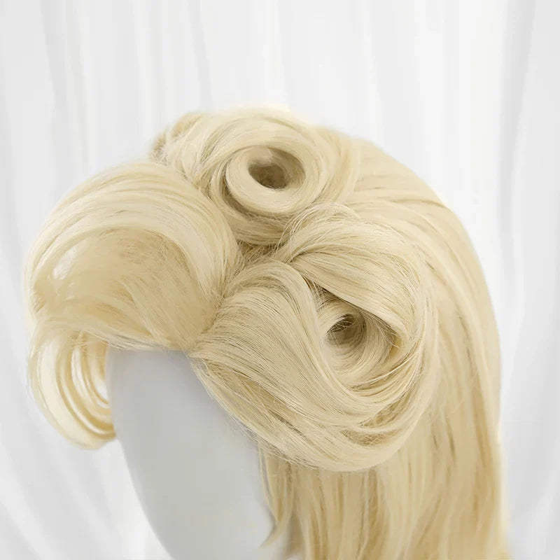 Astricos High Noon Evelynn Cosplay Wig - 55cm Blonde Synthetic Hair for Women - Astricos