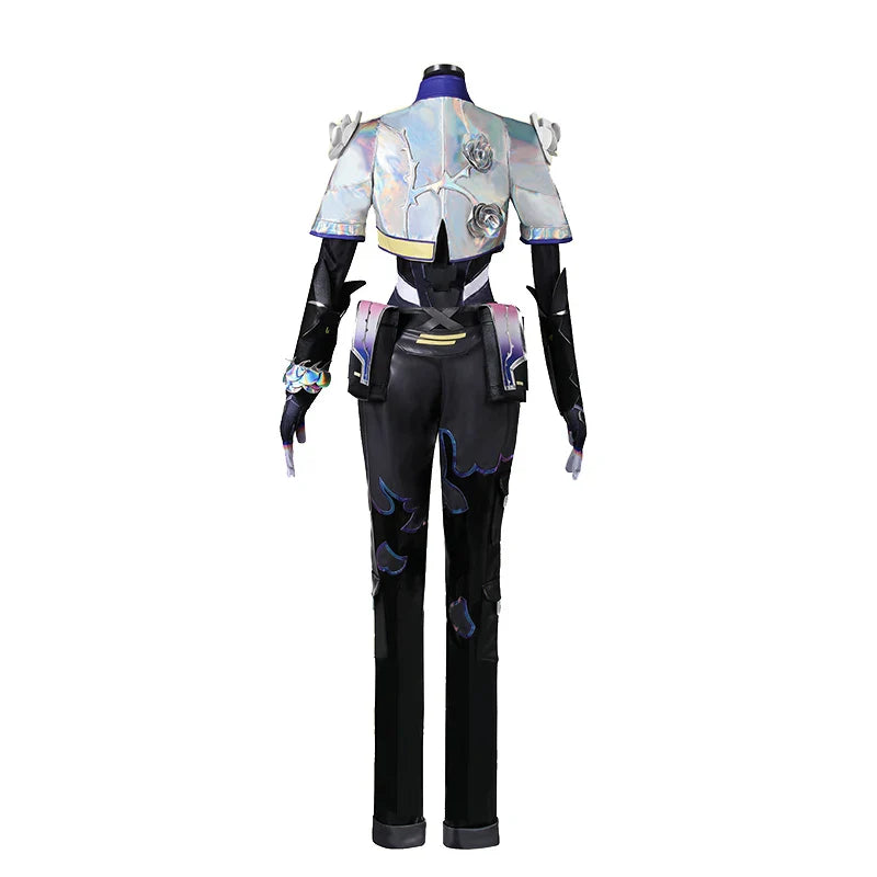 Astricos Vyse Cosplay Costume - Women's Punk Valorant Agent Rose Uniform for Halloween Parties - Astricos