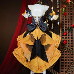 Astricos Fontaine Navia Steampunk Cosplay Costume with Hat - Unique Halloween Women's Outfit - Astricos