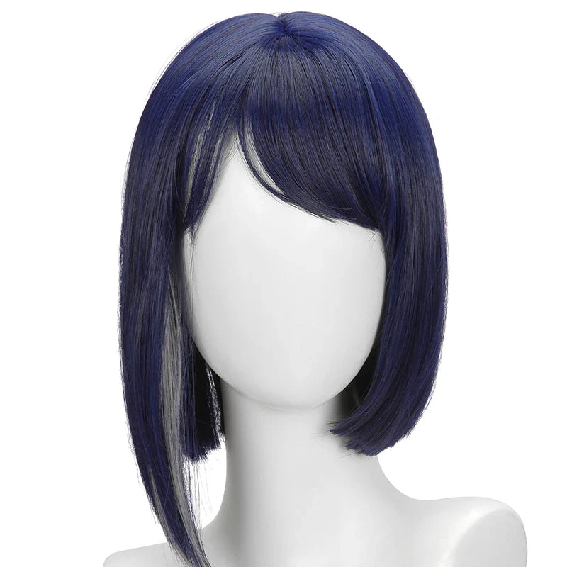 Astricos Kujou Sara Cosplay Wig - 35cm Short Straight Synthetic Hair for Ultimate Role-Playing - Astricos