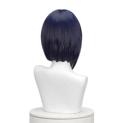 Astricos Kujou Sara Cosplay Wig - 35cm Short Straight Synthetic Hair for Ultimate Role-Playing - Astricos