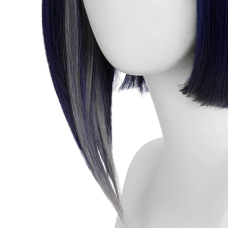 Astricos Kujou Sara Cosplay Wig - 35cm Short Straight Synthetic Hair for Ultimate Role-Playing - Astricos