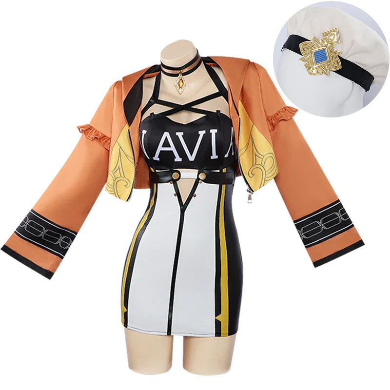 Astricos Navia Racing Suit Cosplay Costume - Sexy Angel of Spina di Rosula Outfit for Women - Astricos