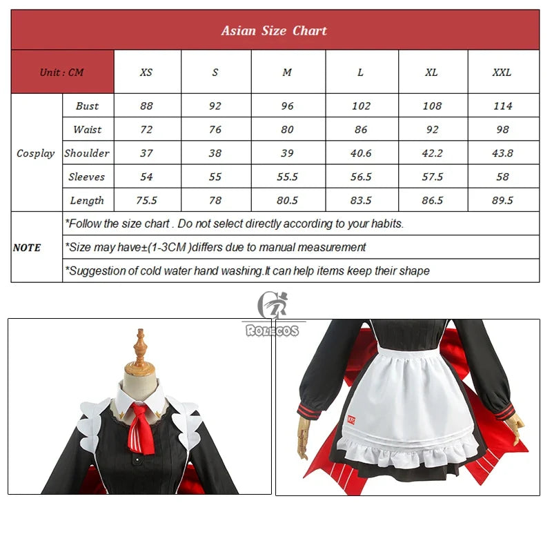 Astricos Noelle Cosplay Costume - Genshin Impact Maid Lolita Dress with Hat for Women - Astricos