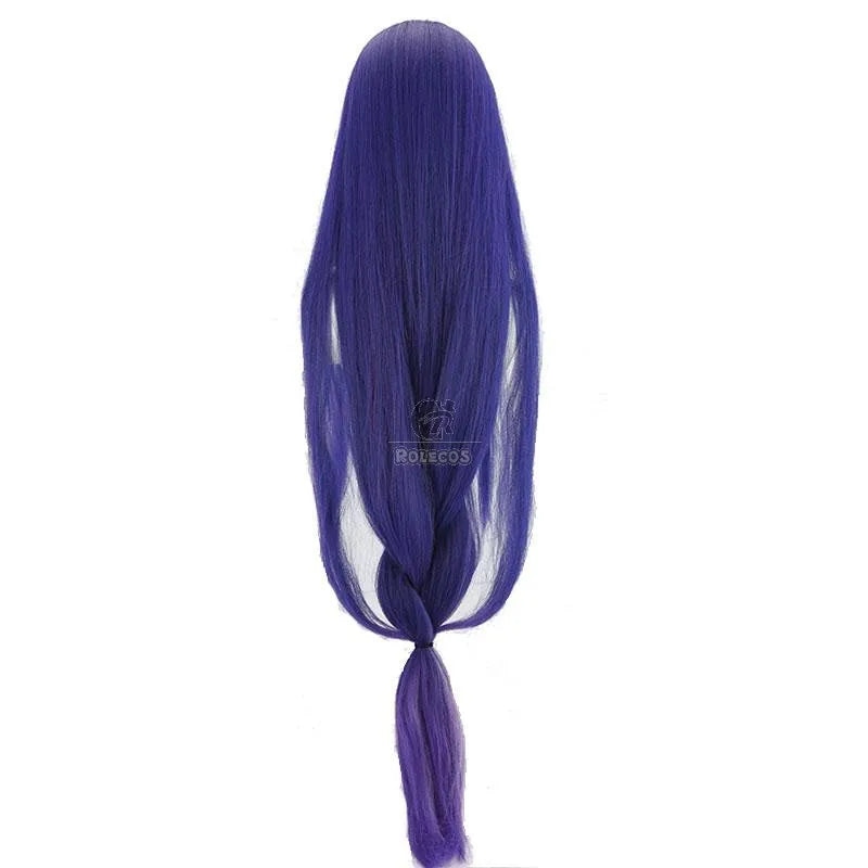 Astricos 110cm Purple Raiden Shogun Cosplay Wig - Heat Resistant Synthetic Hair for Genshin Impact Baal Look - Astricos