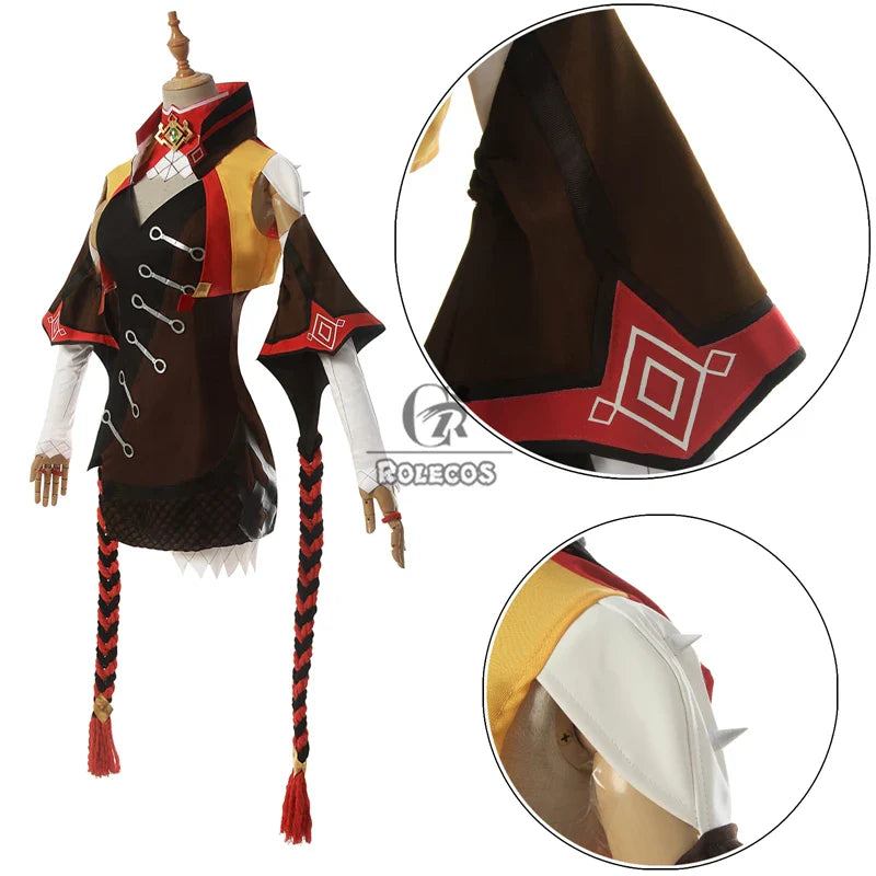 Astricos Genshin Impact Xinyan Cosplay Costume - Women's Sexy Halloween Suit - Astricos