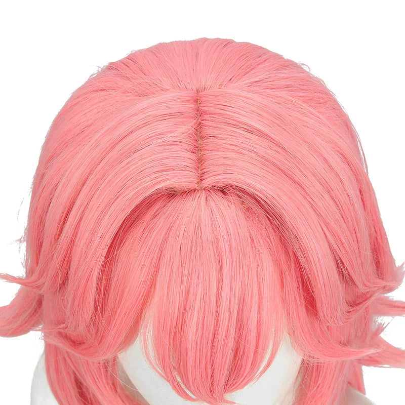 Astricos Yae Miko Cosplay Wig - 80cm Long Pink Straight Synthetic Hairpiece for Genshin Impact Fans - Astricos