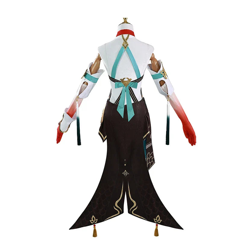 Astricos Lingsha Cosplay Costume Vidyadhara Healer Lingsha Women Suit for Halloween Carnival Party Uniform - Astricos