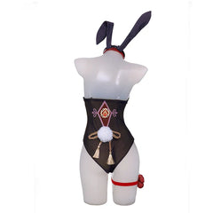 Astricos Hutao Bunny Girl Costume - Genshin Impact Sexy Women Jumpsuit Original Cosplay Full Set - Astricos