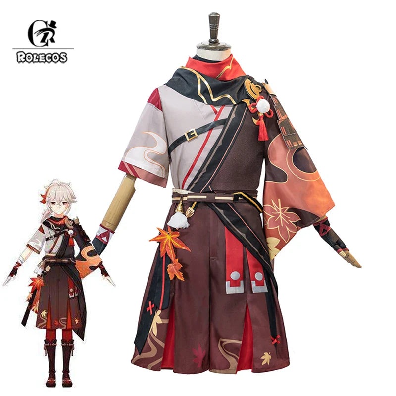 Astricos Kaedehara Kazuha Cosplay Costume - Genshin Impact Kiryu Kazuha Halloween Outfit for Men - Astricos