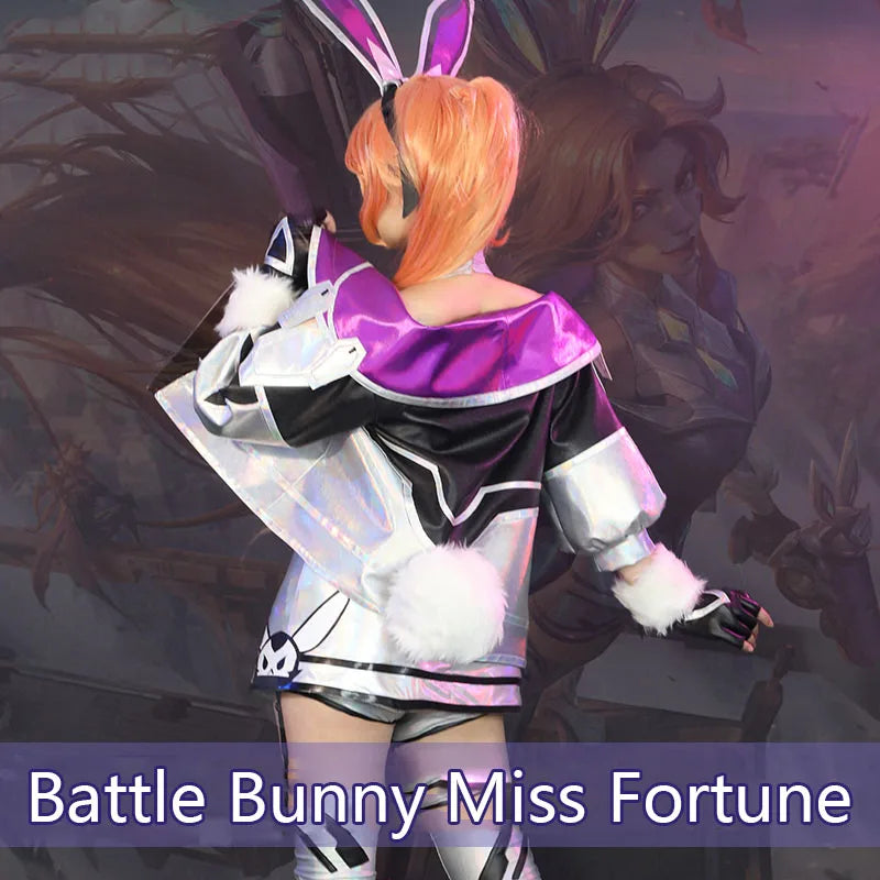 Astricos Miss Fortune Battle Bunny Cosplay Costume - Stunning Sexy Women's Dress for LOL Fans - Astricos