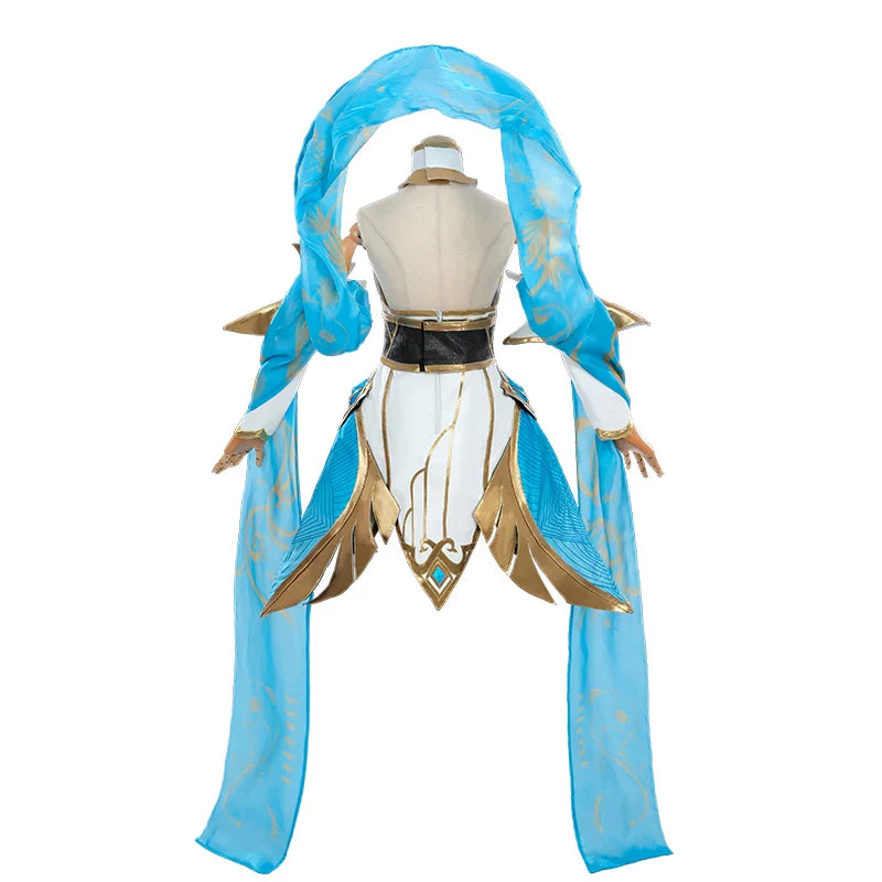 Astricos Immortal Irelia Cosplay Costume - Divine Sword Irelia Dress for Women with Headwear - Astricos