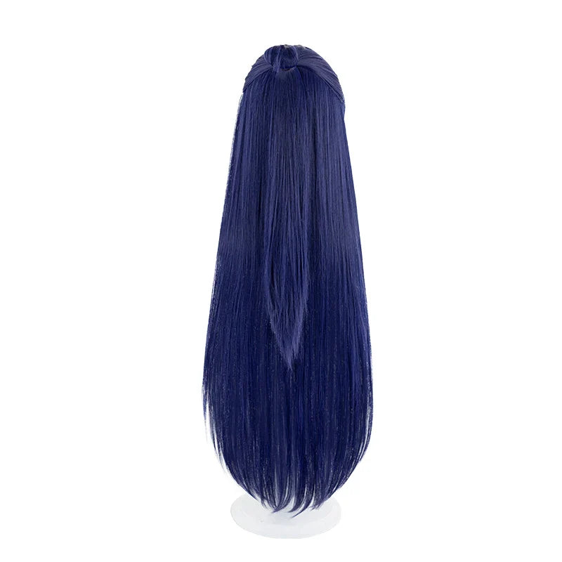 Astricos Immortal Irelia Cosplay Wig - 100cm Long Blue Synthetic Hair for Women - Astricos