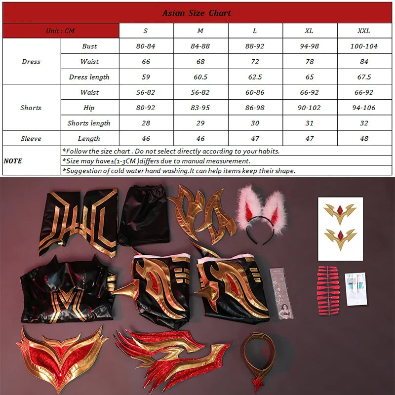 Astricos Immortalized Legend Ahri Cosplay Costume - Enchanting Nine Tailed Demon Fox Outfit for Women - Astricos