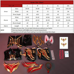 Astricos Immortalized Legend Ahri Cosplay Costume - Enchanting Nine Tailed Demon Fox Outfit for Women - Astricos