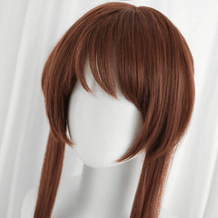 Astricos Ahri Cosplay Wig 65cm - Brown Braid Style Wig for Women - Astricos