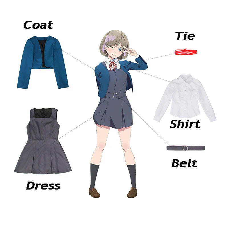 Astricos Love Live SuperStar Cosplay Outfits Shibuya Kanon Arashi Chisato Heanna Sumire Tang Ke Ke Hazuki Ren School Uniform - Astricos