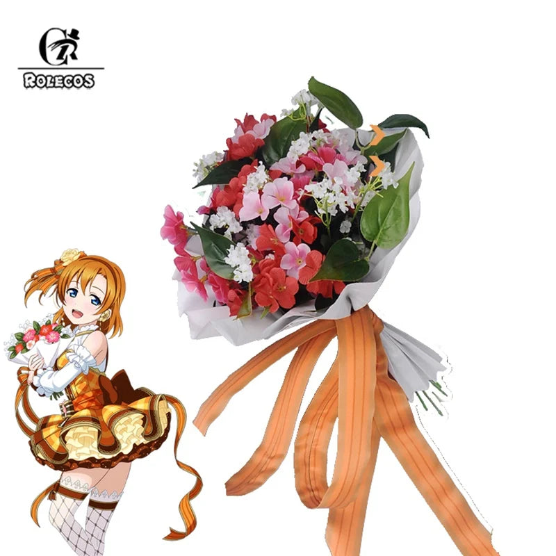 Astricos Flower Bouquet Cosplay - Love Live Inspired Floral Accessory - Astricos